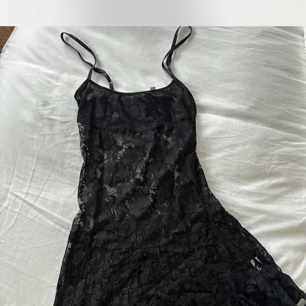 Frankie's Bikinis Black Lace Slip Carlotta Dress - Picture 3 of 3